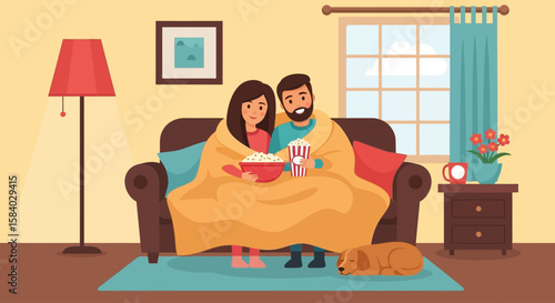 Celebrating National Girlfriend Day A cozy day in with popcorn, warmth, and love sharing together under blankets and companionship