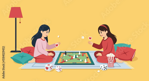 Celebrating National Girlfriend Day A Cozy Board Game Night, Creating Lasting Memories & Joyful Moments Together.