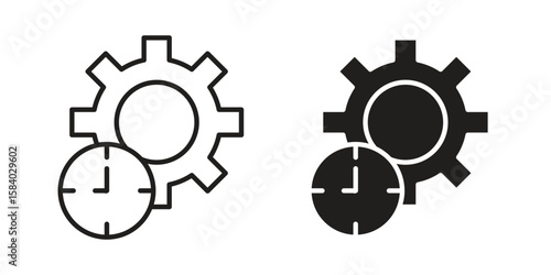 Productivity icon concept for infographic, website or app.