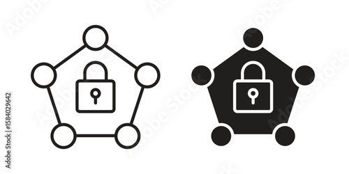 Private network icon concept for infographic, website or app.