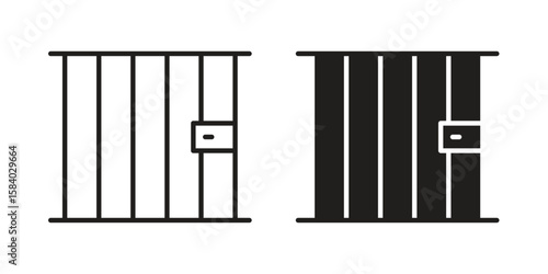 Prison icon concept for infographic, website or app.