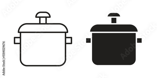pressure cooker icon concept for infographic, website or app.