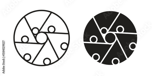 Perpetual motion icon concept for infographic, website or app.