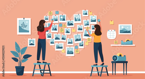 Celebrate National Girlfriend Day Crafting Heartfelt Memories with Shared Photos & Special Moments Collection Display Arrangement