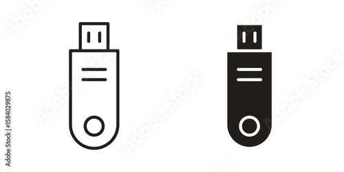 Pendrive icon concept for infographic, website or app.