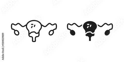 Pelvic inflammatory disease icon concept for infographic, website or app.