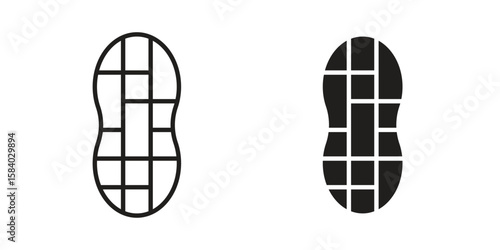 Peanut icon concept for infographic, website or app.