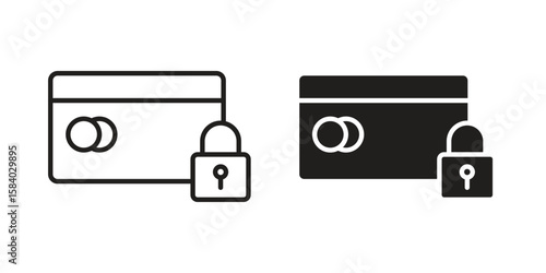 Payment security icon concept for infographic, website or app.