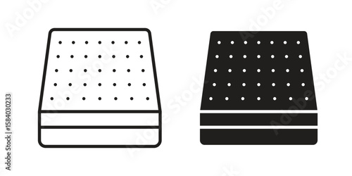 Mattress icon concept for infographic, website or app.