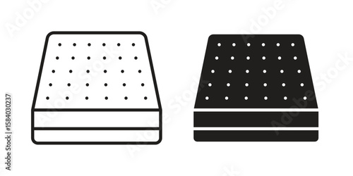 Mattress icon concept for infographic, website or app.