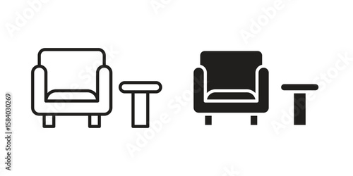Lounge icon concept for infographic, website or app.