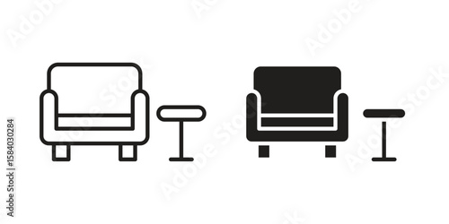 Lounge icon concept for infographic, website or app.