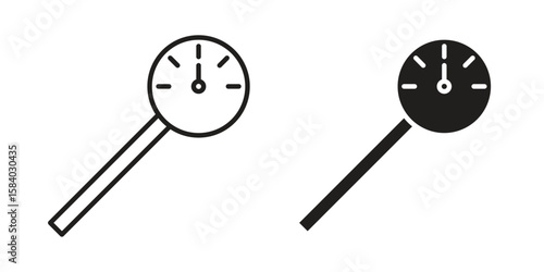 Kitchen thermometer icon concept for infographic, website or app.