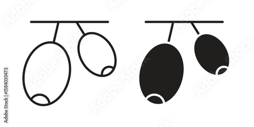 Jujube icon concept for infographic, website or app.