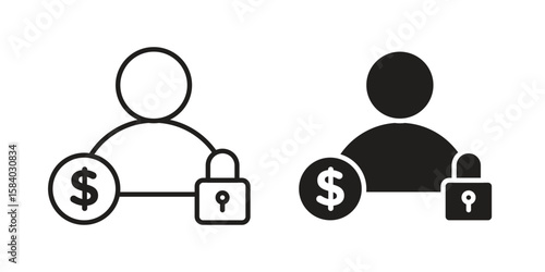 Guarantor icon concept for infographic, website or app.