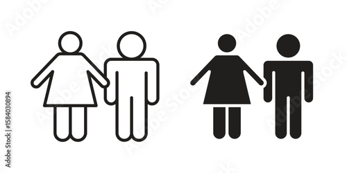 Girlfriend icon concept for infographic, website or app.