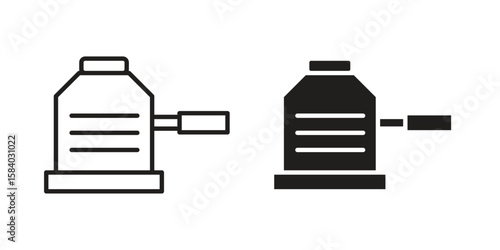 Floor sanding machine icon concept for infographic, website or app.