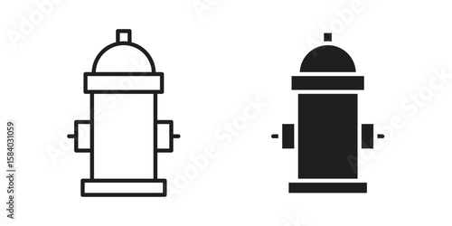 Fire hydrant icon concept for infographic, website or app.