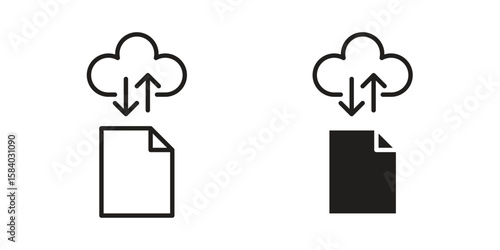 File sharing icon concept for infographic, website or app.