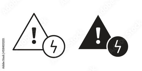 Electric Problem icon concept for infographic, website or app.