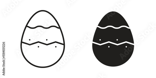 Easter eggs icon concept for infographic, website or app.
