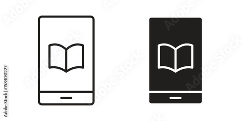 Ebook icon concept for infographic, website or app.