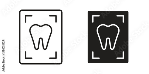 Dental X ray icon concept for infographic, website or app.