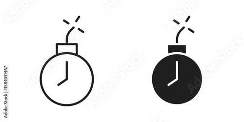 Deadline icon concept for infographic, website or app.