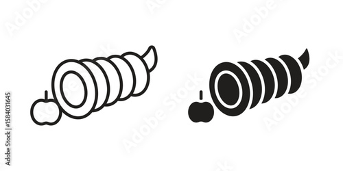 Cornucopia icon concept for infographic, website or app.