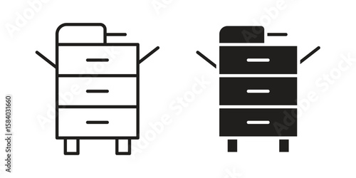 Copier icon concept for infographic, website or app.