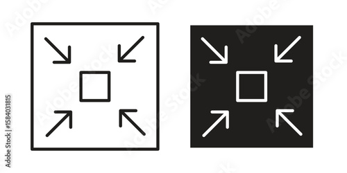 Compact size icon concept for infographic, website or app.