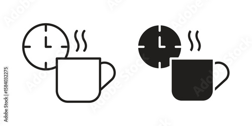 Break icon concept for infographic, website or app.