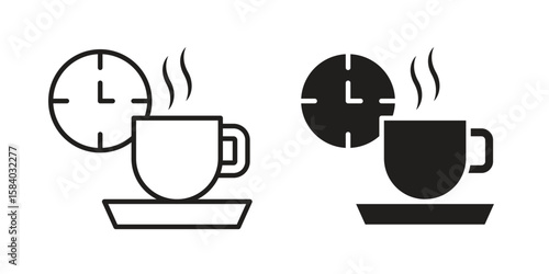 Break icon concept for infographic, website or app.