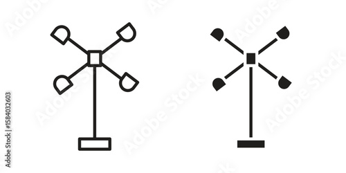 Anemometer icon concept for infographic, website or app.