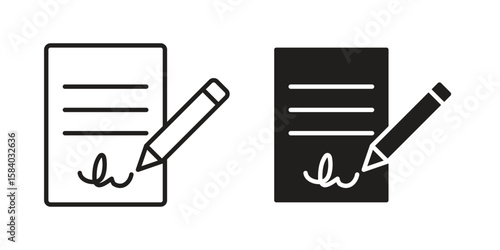 Agreement icon concept for infographic, website or app.