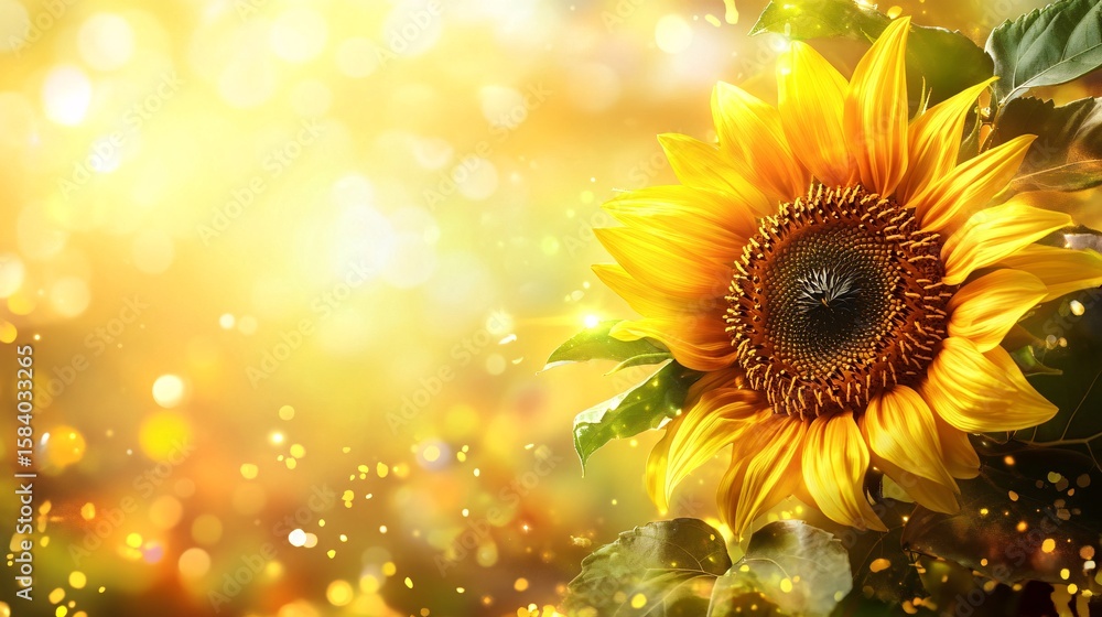 Obraz premium yellow sunflower background