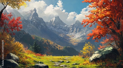 autumn in the mountains