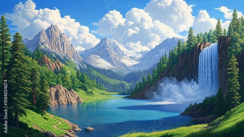 lake in the mountains