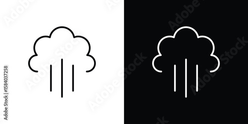 Steam icon Logo Template. lianer pictogram set.