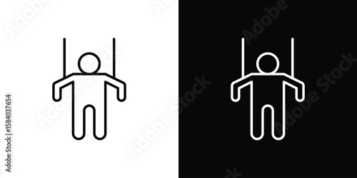 Puppet icon Logo Template. lianer pictogram set.