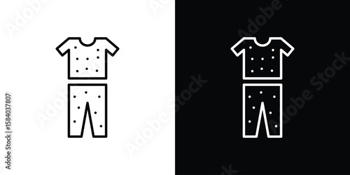 Pijama icon Logo Template. lianer pictogram set.