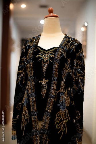 Elegant Embroidered Evening Gown