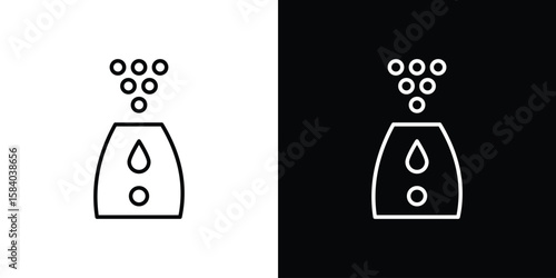 Humidifier icon Logo Template. lianer pictogram set.
