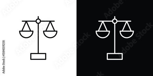 Tableau sur toile Economies of scale icon Logo Template. lianer pictogram set.