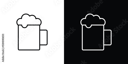 Tableau sur toile Beer icon Logo Template. lianer pictogram set.