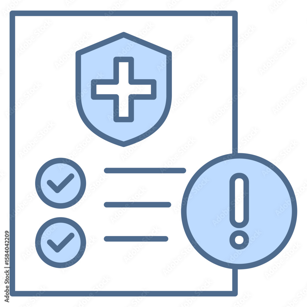 Obraz premium Claims Blue Icon Element For Design