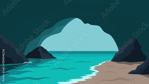 Exclusive Hidden Beach Accessible Only by Swimming Through a Cave