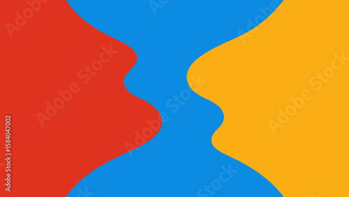 Place Where Two Rivers of Different Colors Meet Beauty