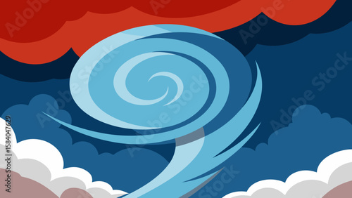 Experience a Sky Filled with the Dramatic Swirling Clouds of a Storm