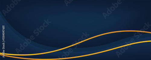 dark blue luxury premium background and gold line.